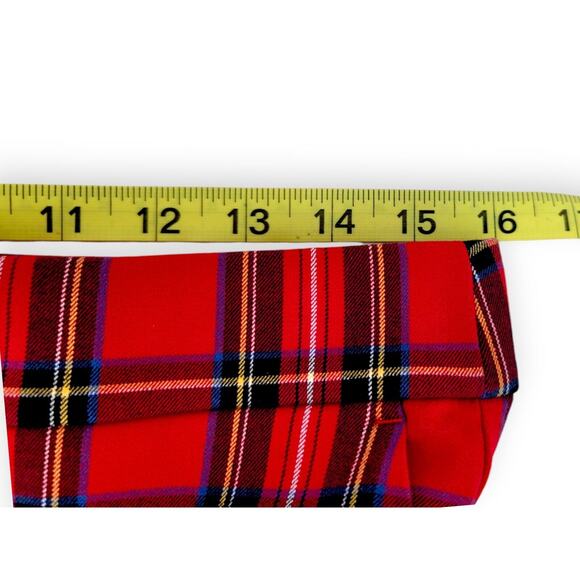 J.Crew Women’s Size 8 Tartan Plaid Crop Pants | Holiday Ready Red Plaid Straight - Picture 4 of 8